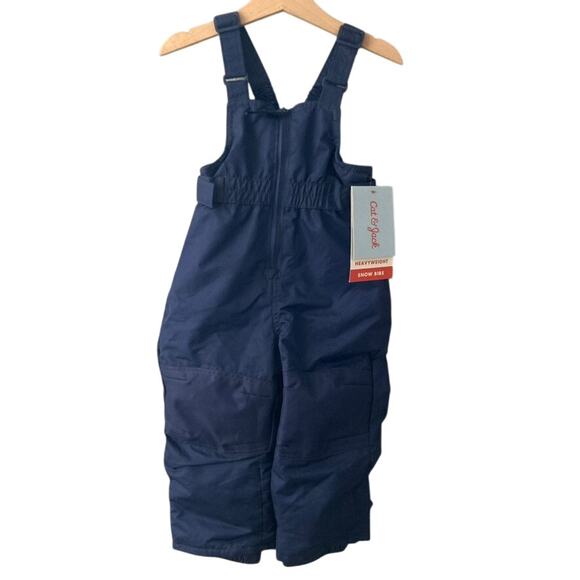 Cat & Jack NEW Heavyweight Snow Bibs - Navy Blue - 18M - Picture 1 of 9